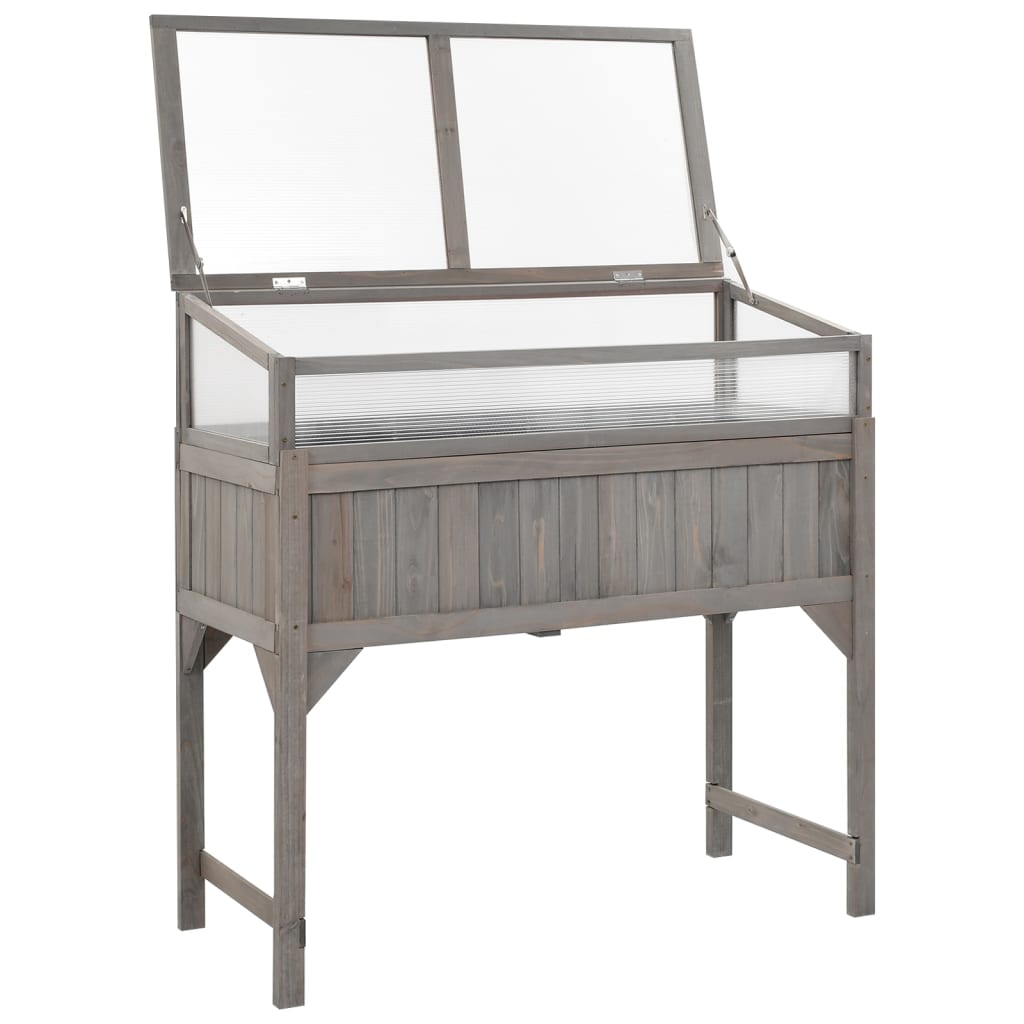 Vidaxl Planter élevé avec du bois solide 110x54x120 cm