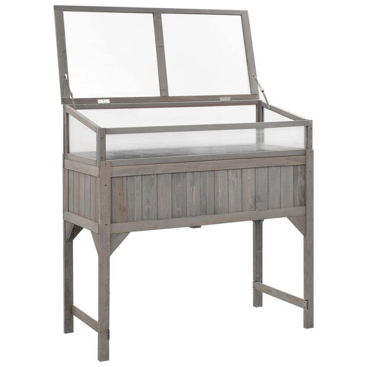 Vidaxl Planter élevé avec du bois solide 110x54x120 cm