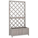 Vidaxl latwerkplantenbak 70x30x135 cm en pin massif gris
