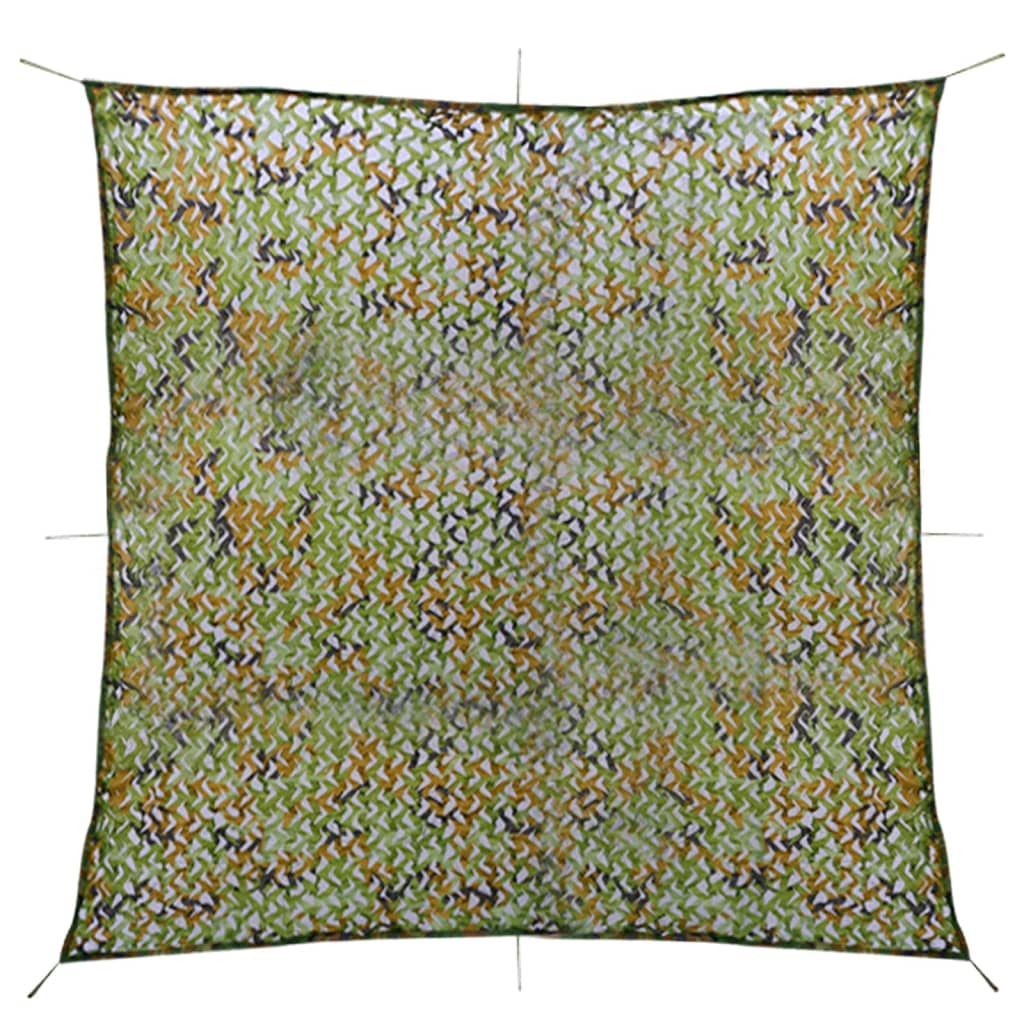 Vidaxl camoufagenet avec sac de rangement 2x3 m vert