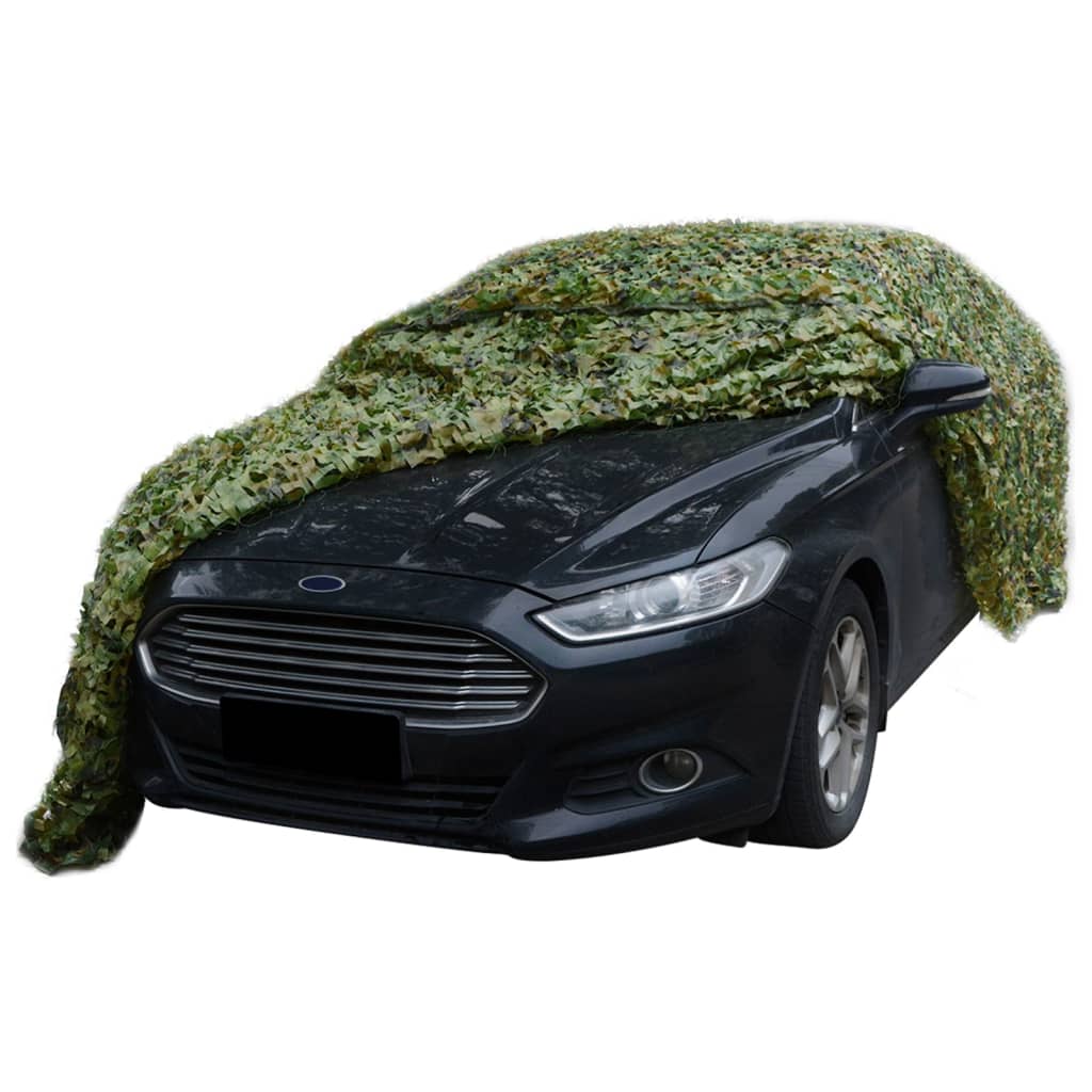 Vidaxl camoufagenet avec sac de rangement 2x8 m vert