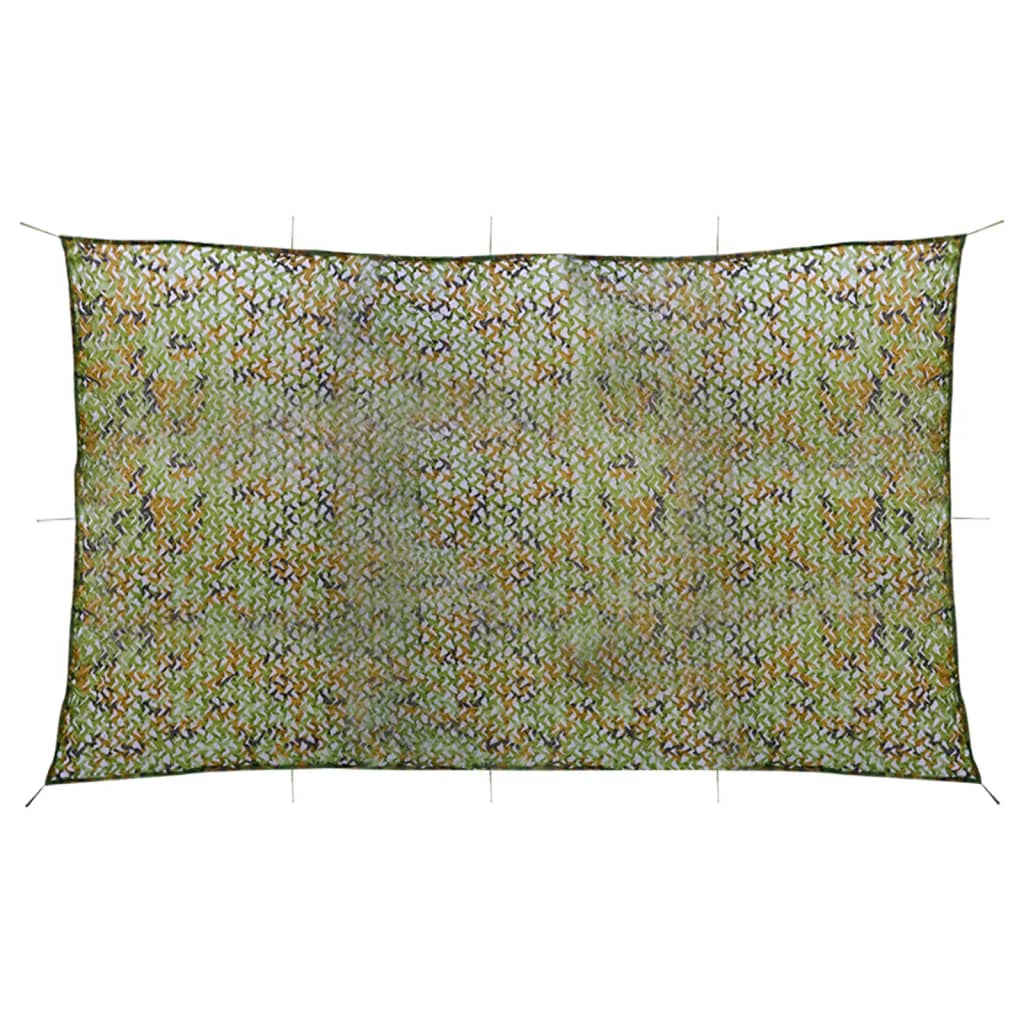 Vidaxl camoufagenet avec sac de rangement 3x8 m vert
