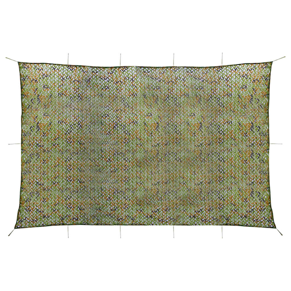 Vidaxl camoufagenet avec sac de rangement 4x5 m vert