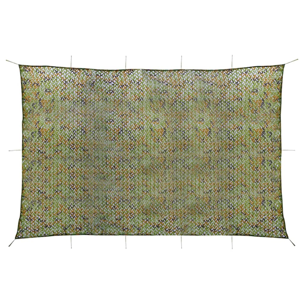 Vidaxl camoufagenet avec sac de rangement 5x7 m vert
