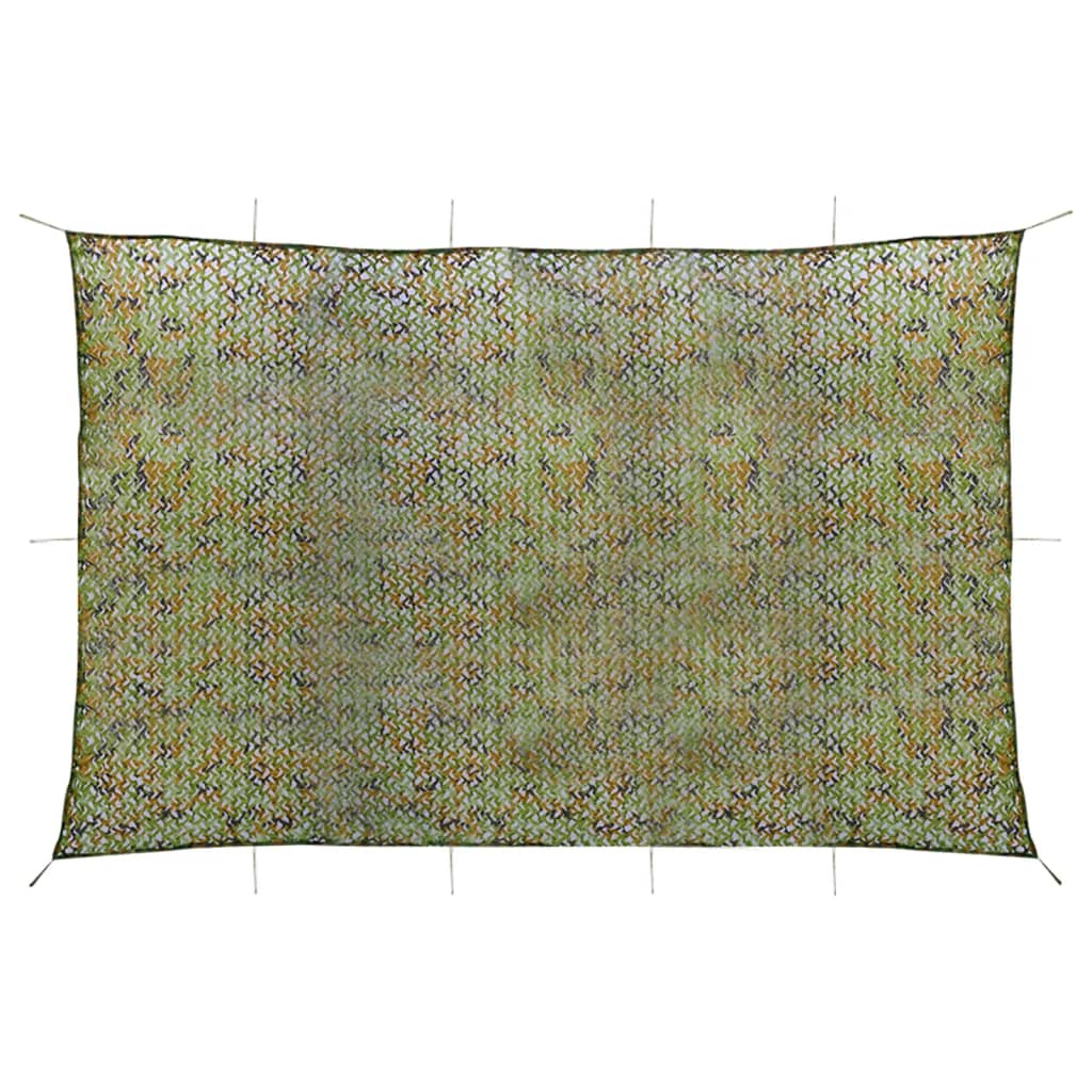 Vidaxl camoufagenet avec sac de rangement 6x7 m vert