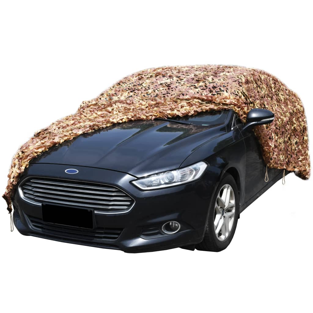 Vidaxl camoufagenet avec sac de rangement 3x8 m beige