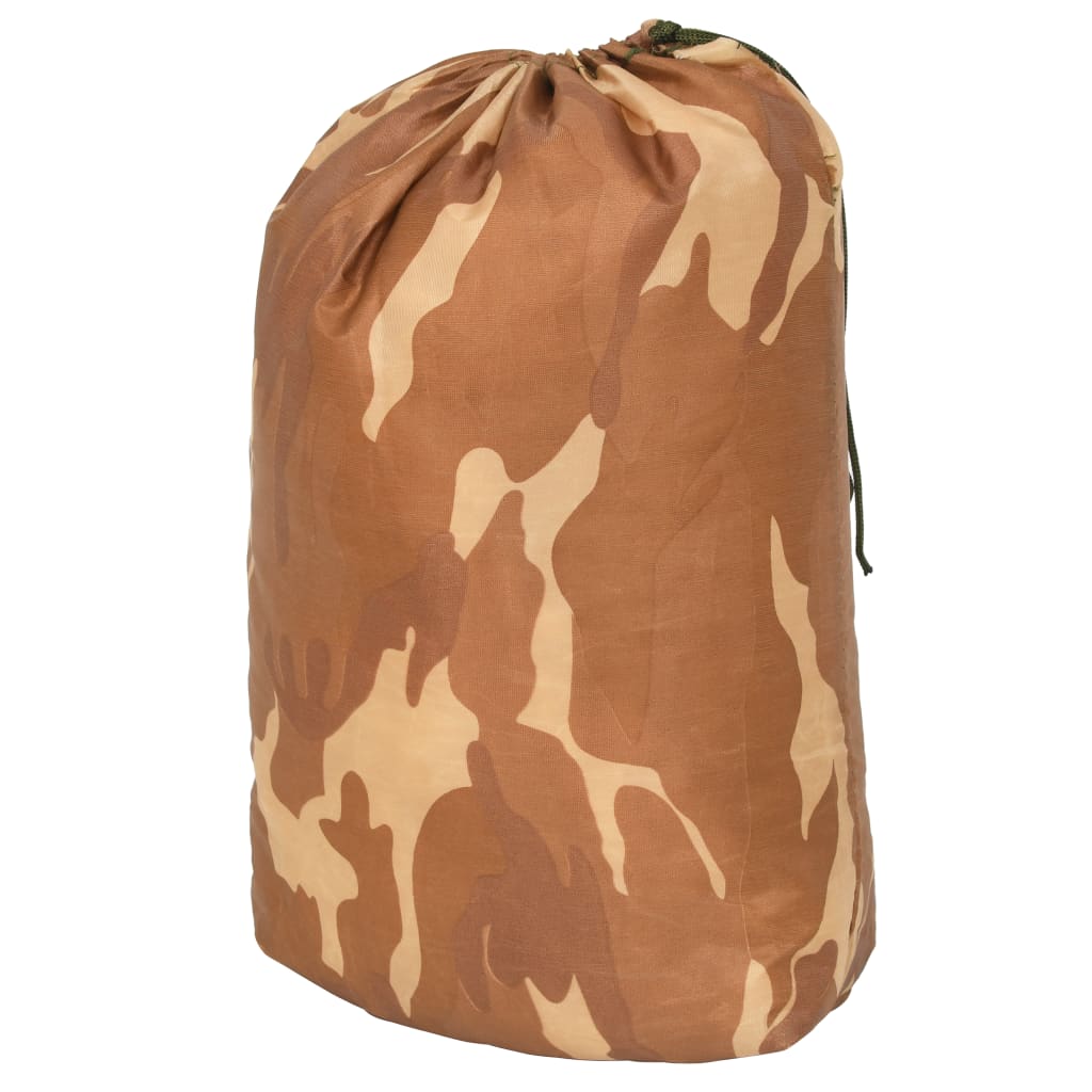 Vidaxl camoufagenet avec sac de rangement 5x5 m beige