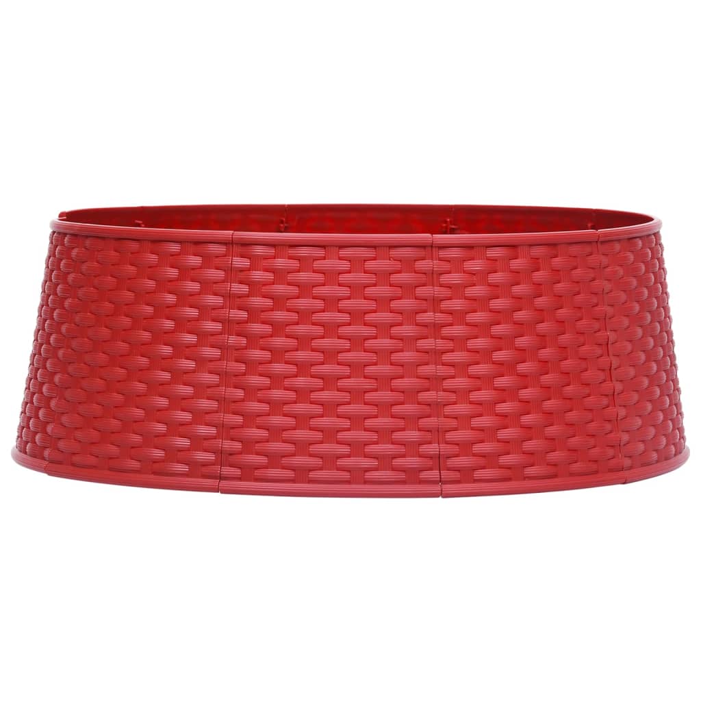 Vidaxl Jupe d'arbre de Noël Ø54x19,5 cm rouge