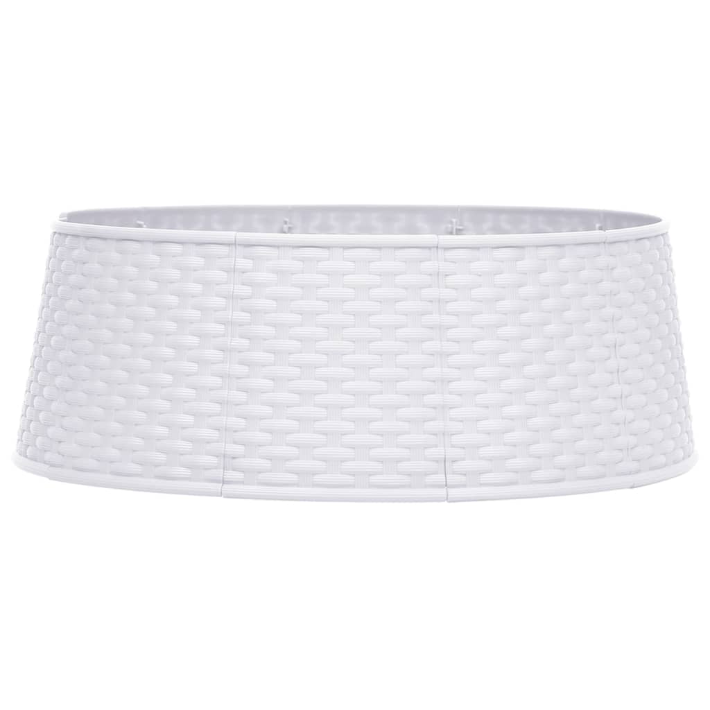 Vidaxl Jupe d'arbre de Noël Ø65x19,5 cm blanc