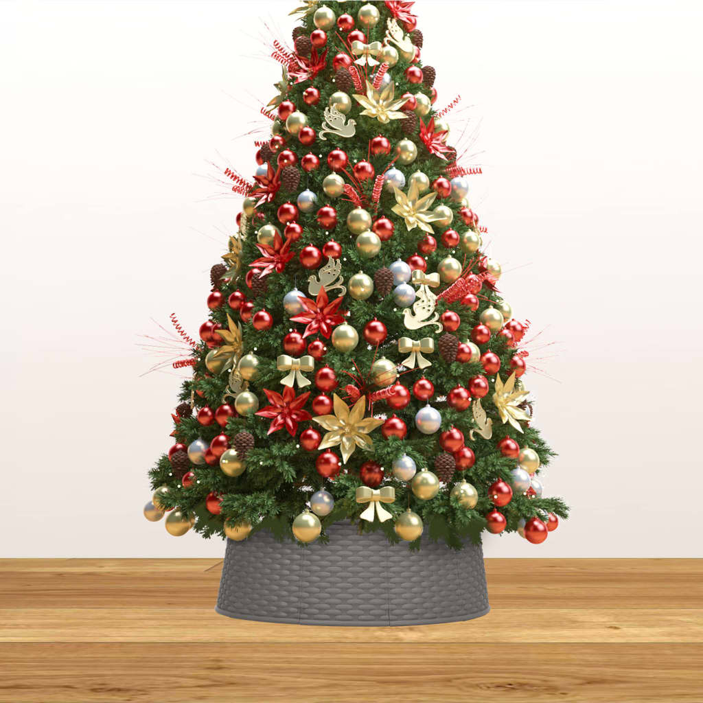 Vidaxl Jupe d'arbre de Noël Ø65x19,5 cm brun