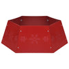 Vidaxl Jupe d'arbre de Noël Ø68x25 cm rouge