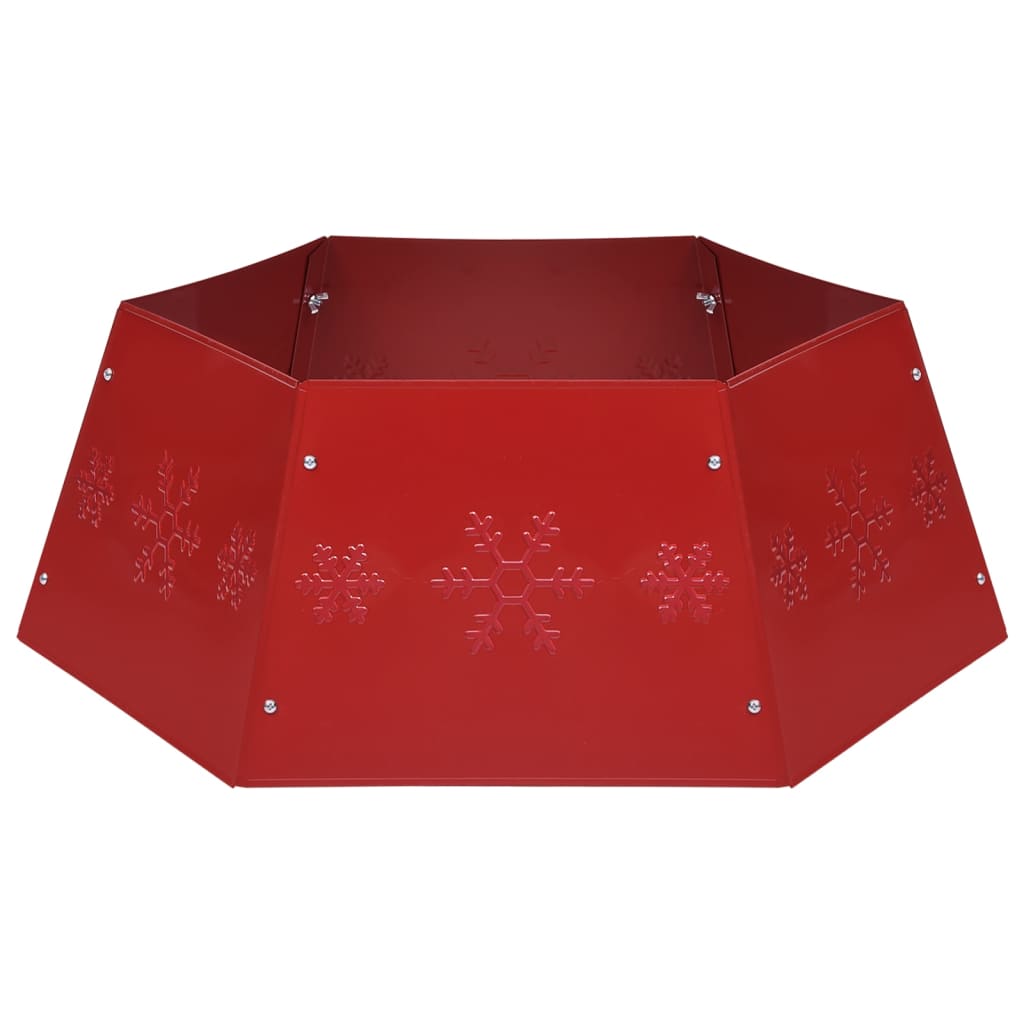 Vidaxl Jupe d'arbre de Noël Ø68x25 cm rouge