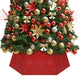 Vidaxl Jupe d'arbre de Noël Ø68x25 cm rouge