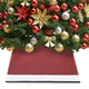 Vidaxl Jupe d'arbre de Noël 48x48x25 cm rouge et blanc