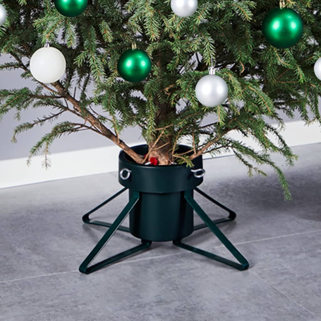 Support de sapin de Noël vidaxl 46x46x19 cm noir