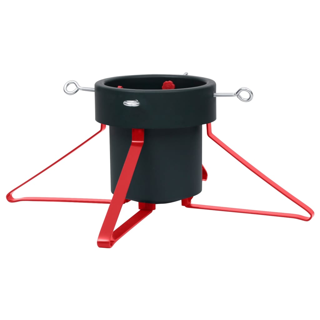 Support d'arbre de Noël Vidaxl 46x46x19 cm vert et rouge
