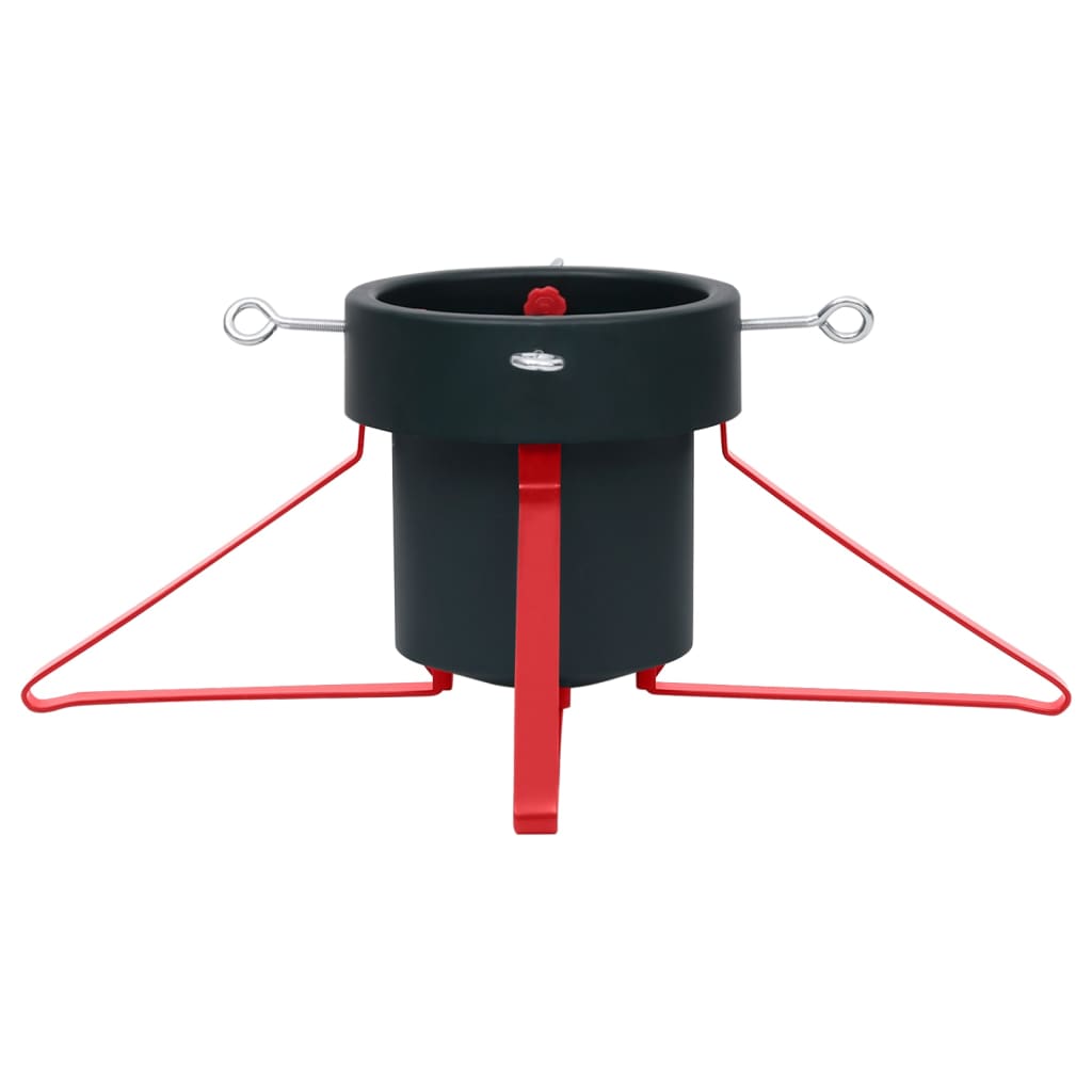 Support d'arbre de Noël Vidaxl 46x46x19 cm vert et rouge