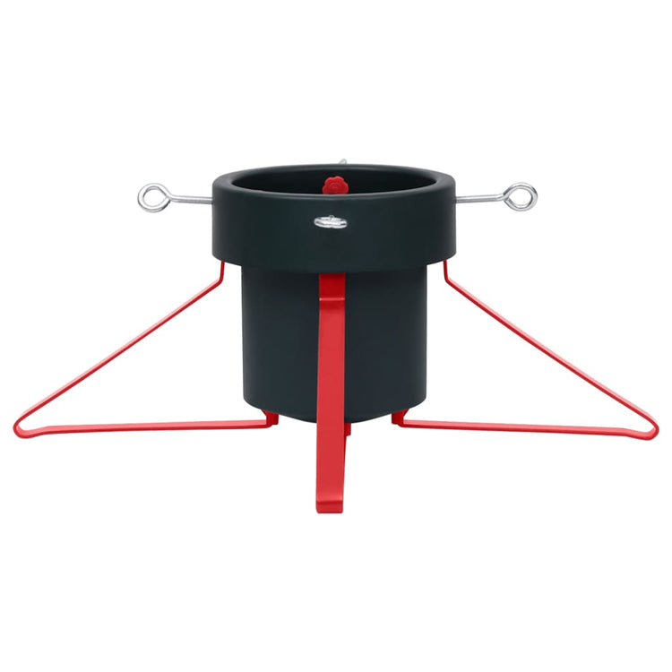 Support d'arbre de Noël Vidaxl 46x46x19 cm vert et rouge