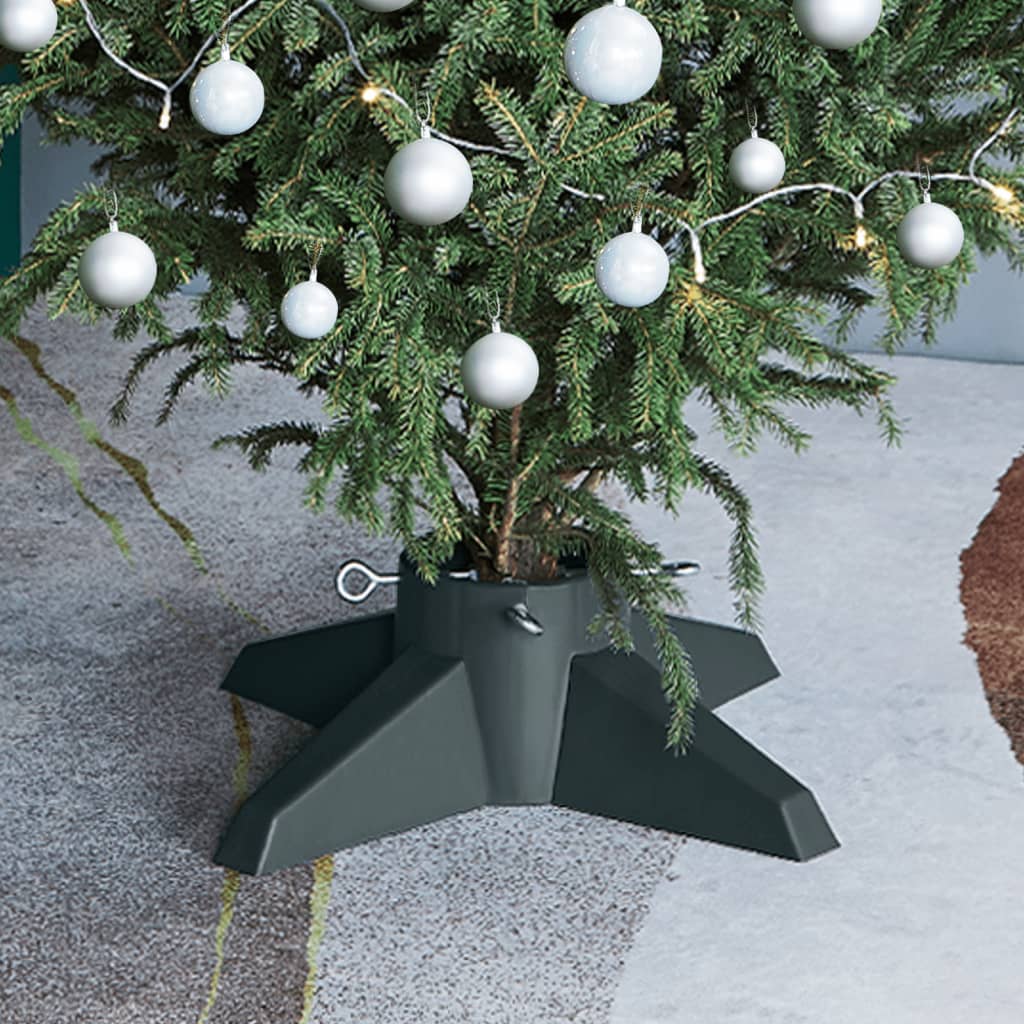 Support d'arbre de Noël Vidaxl 55.5x55.5x15 cm vert