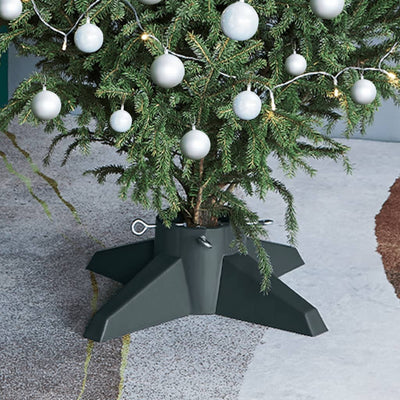 Support d'arbre de Noël Vidaxl 55.5x55.5x15 cm vert