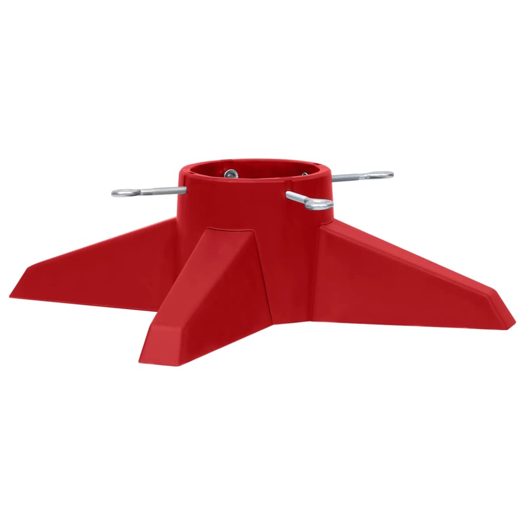 Support d'arbre de Noël Vidaxl 55.5x55.5x15 cm rouge