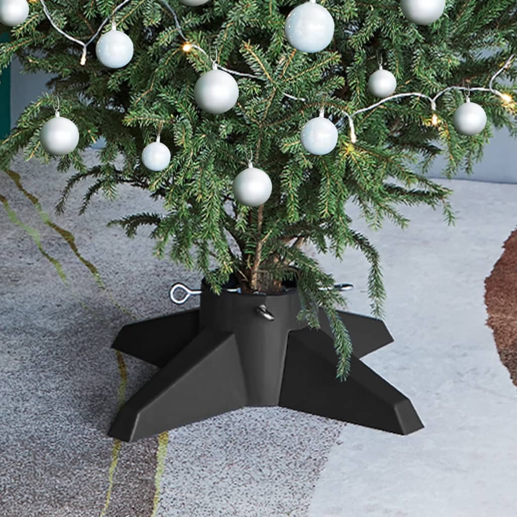 Support d'arbre de Noël Vidaxl 55.5x55.5x15 cm Gray