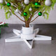 Support d'arbre de Noël Vidaxl 47x47x13,5 cm blanc