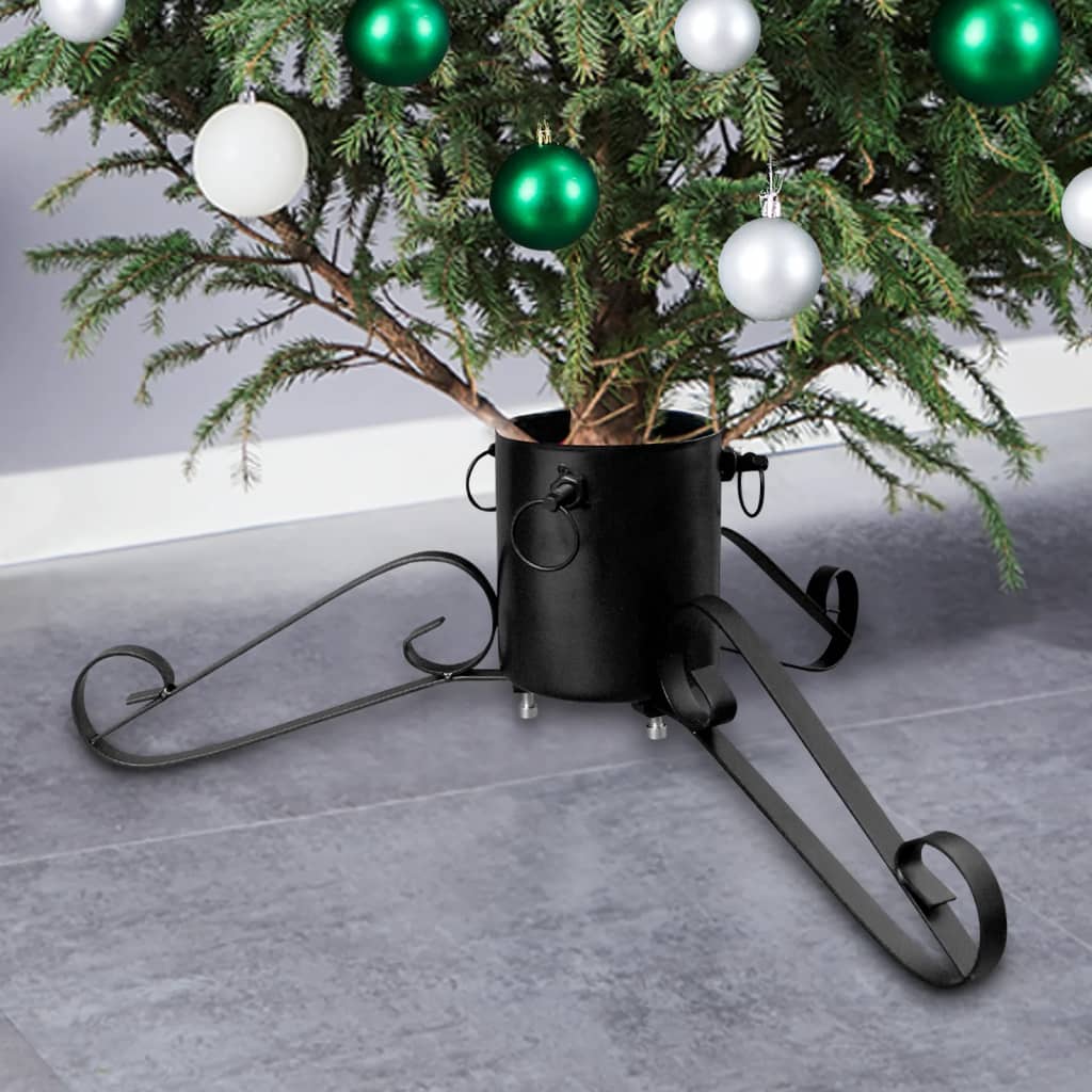 Support d'arbre de Noël vidaxl 58x58x21 cm noir