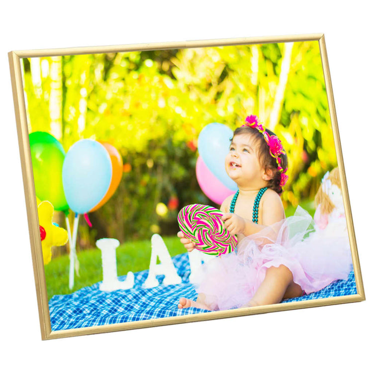 Vidaxl Photo Frames 3 PCS pour le tableau 21x29.7 cm MDF Gold Colored