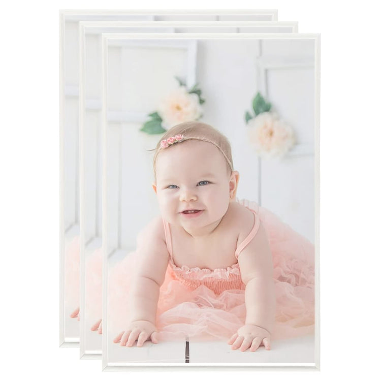 Vidaxl Photo Frames 3 PCS pour le tableau 10x15 cm MDF Silver Colored