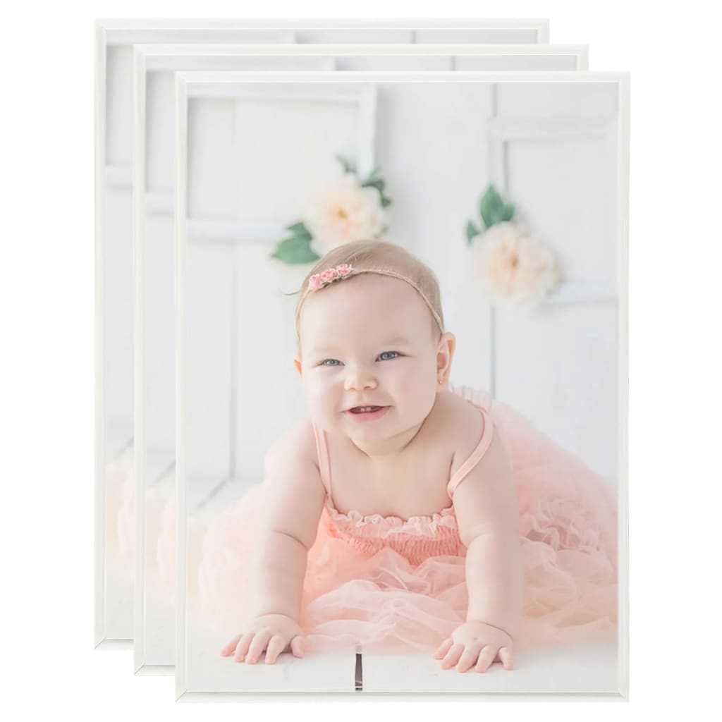 Vidaxl Photo Frames 3 PCS pour le tableau 15x21cm MDF Silver Colored