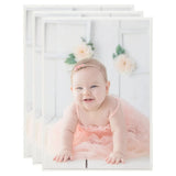 Vidaxl Photo Frames 3 PCS pour le mur ou le tableau 18x24 cm MDF en argent coloré - afbeelding 1