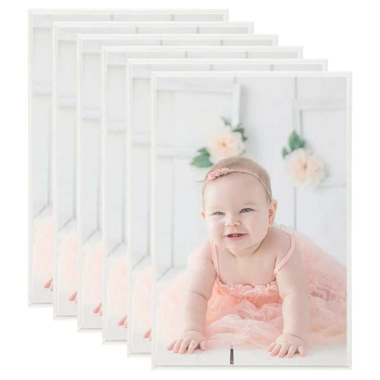 Vidaxl Photo Frames 5 PCS pour le mur ou le tableau 59.4x84 CM Couleur en argent MDF