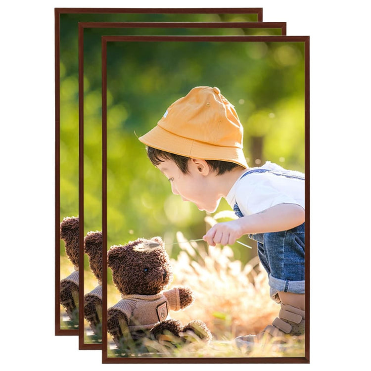 Vidaxl Photo Frames 3 PCS pour le tableau 13x18cm MDF Brons coloré