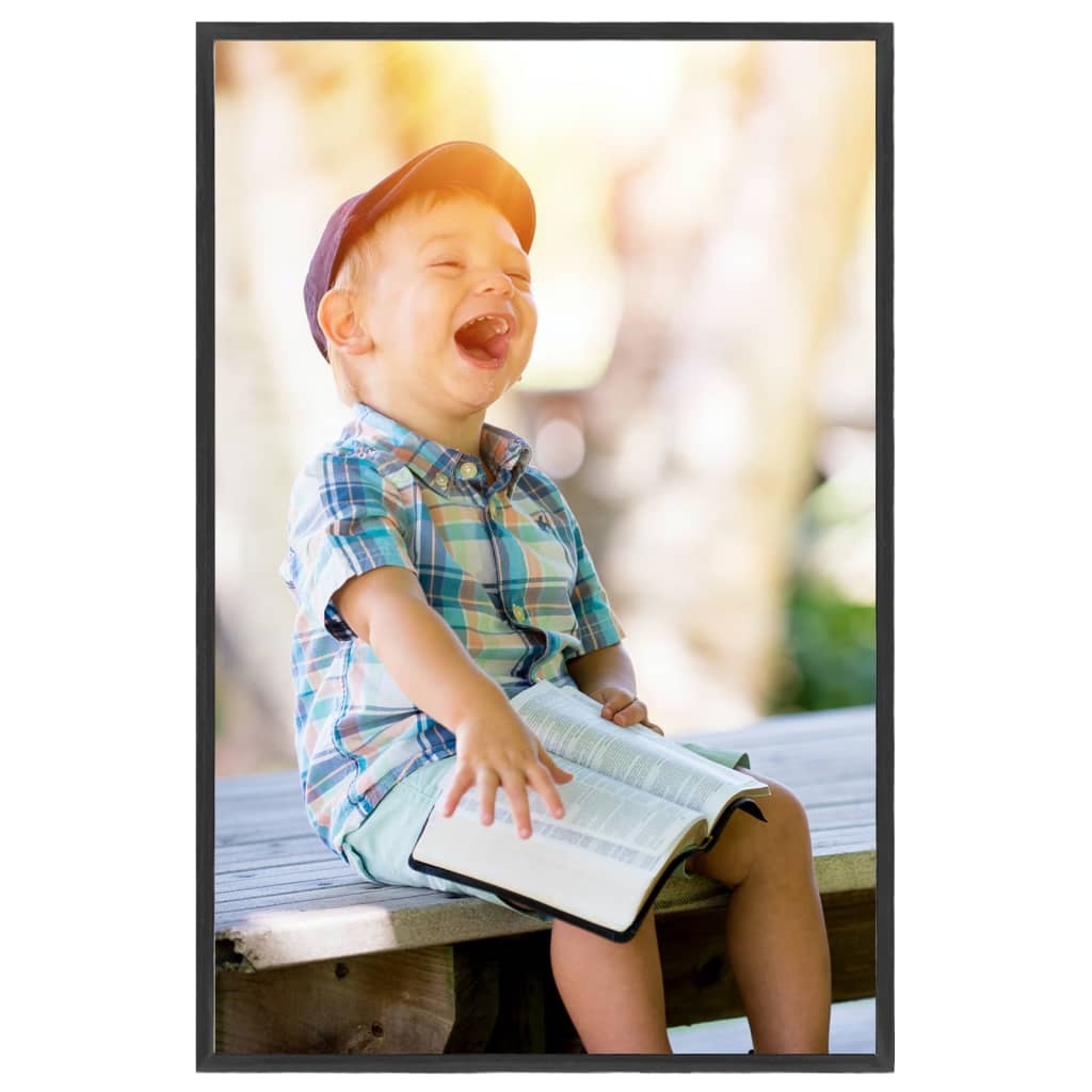 Vidaxl Photo Frames 3 PCS pour le tableau 21x29.7 cm mdf noir