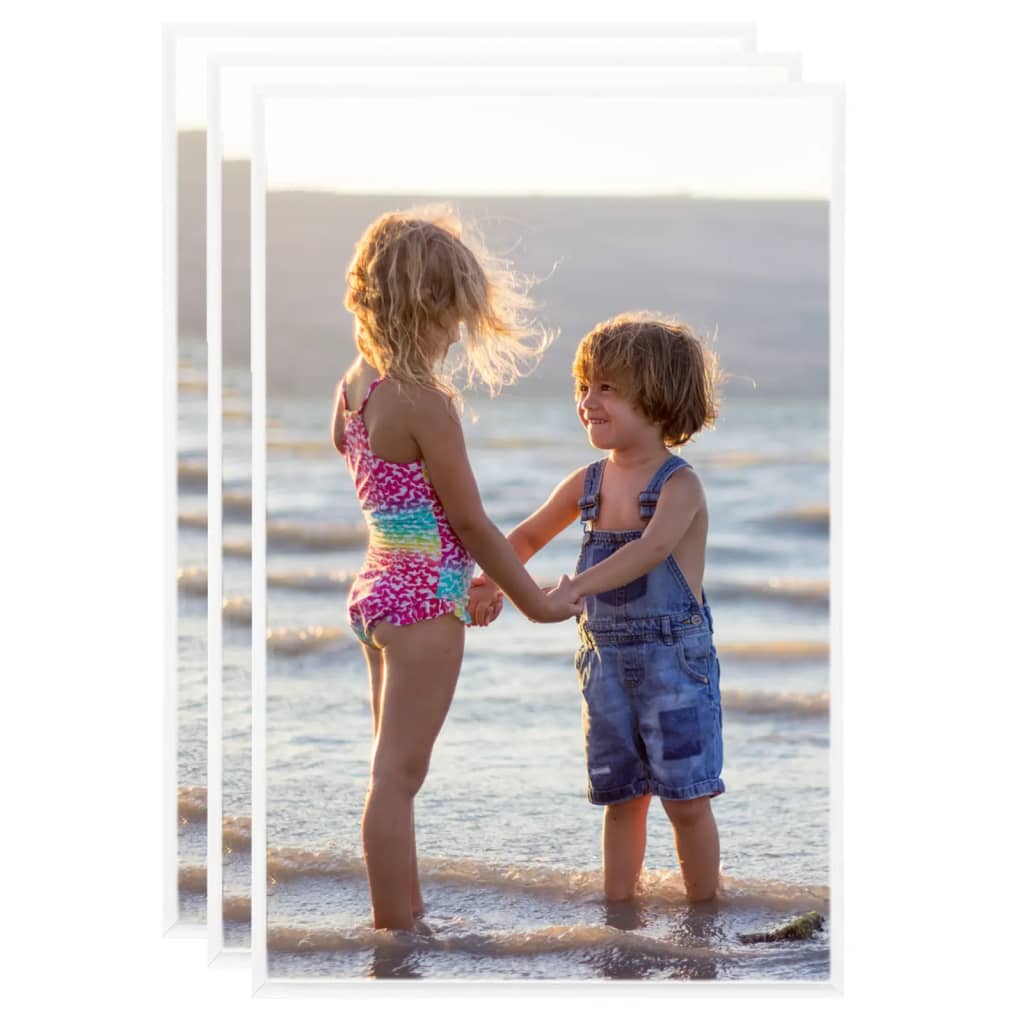 Vidaxl Photo Frames 3 PCS pour le tableau 13x18 cm MDF blanc
