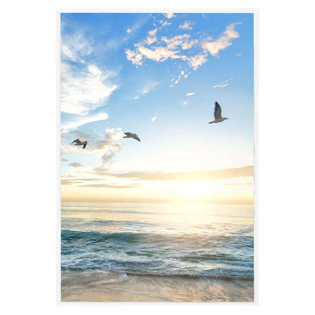 Vidaxl Photo Frames 5 PCS pour le tableau 21x29.7 cm MDF blanc
