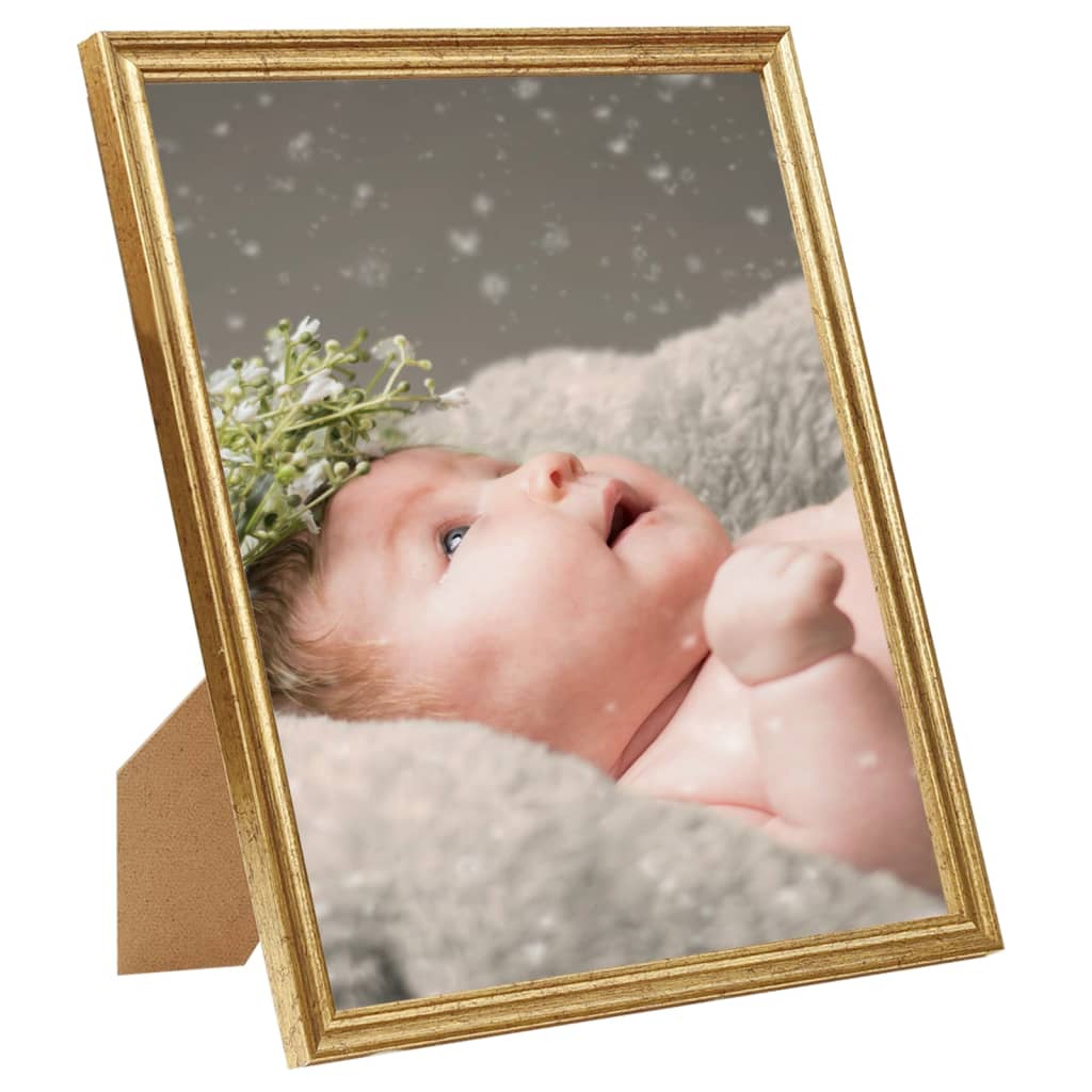 Vidaxl Photo Frames 10 PCS pour le tableau 13x18 cm MDF Gold coloré