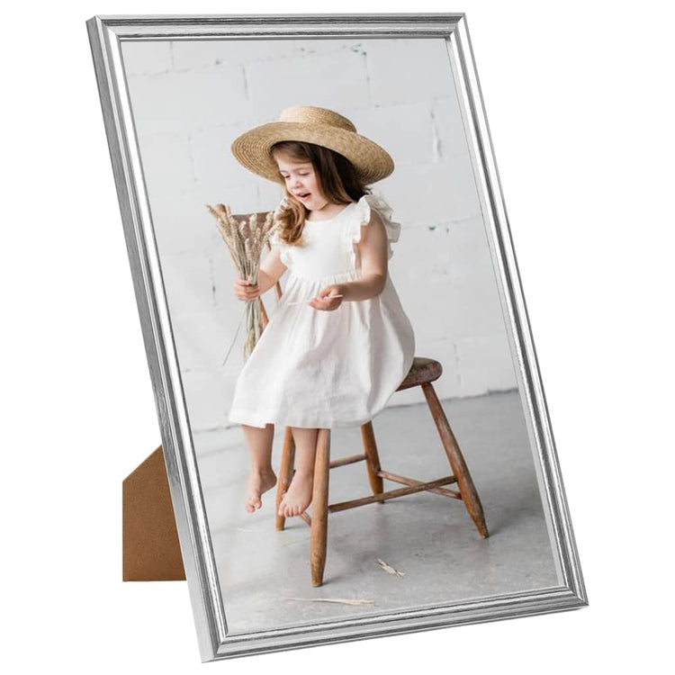 Vidaxl Photo Frames 3 PCS pour le mur ou le tableau 7x90 cm MDF en argent coloré
