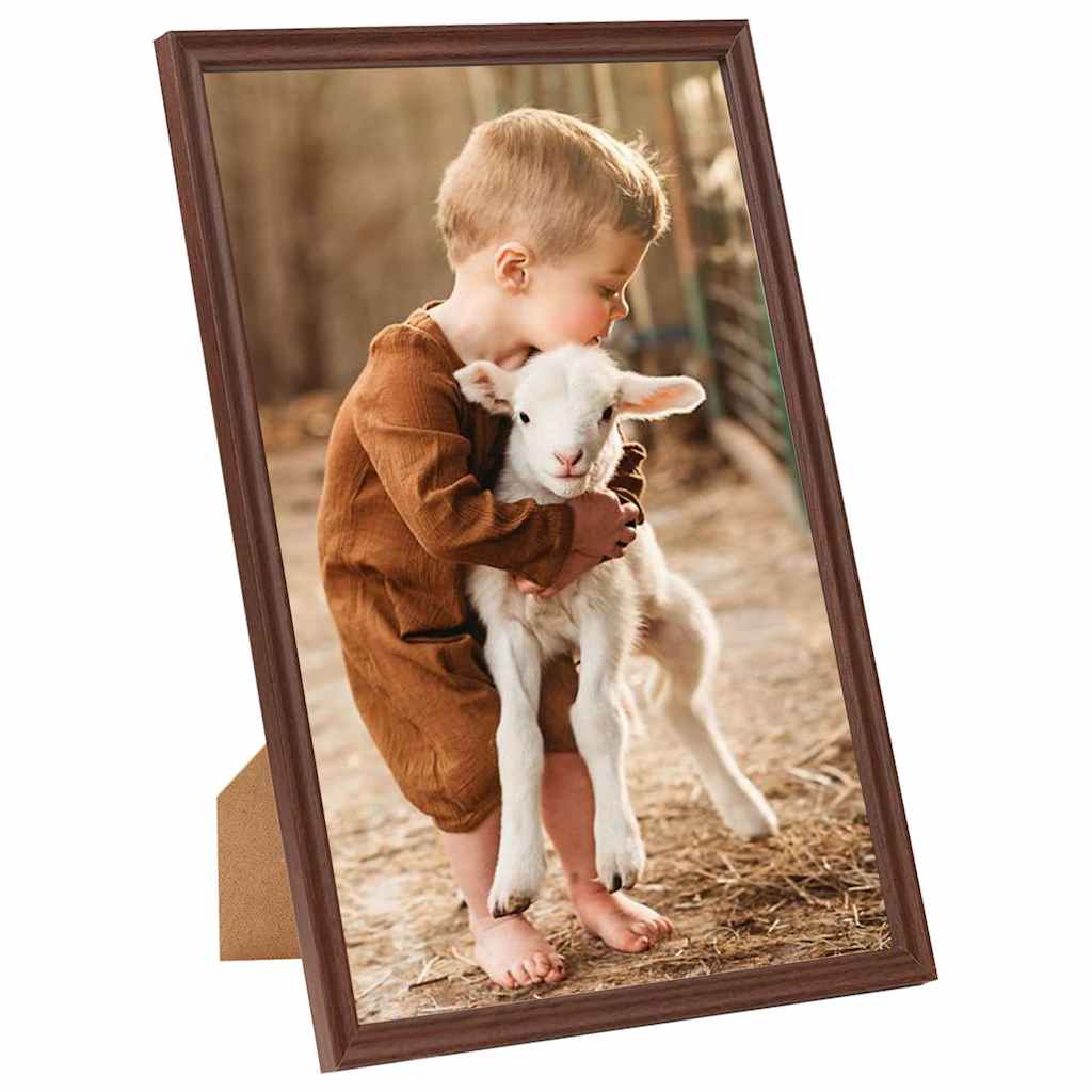 Vidaxl cadres photo 5 pcs pour table 21x29,7 cm mdf marron