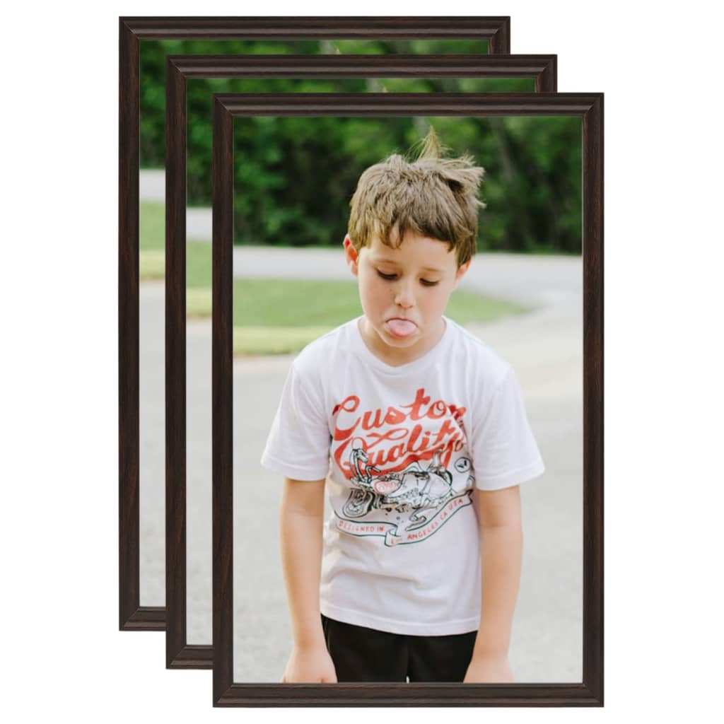 Vidaxl Photo Frames 3 PCS pour le tableau 10x15 cm mdf noir