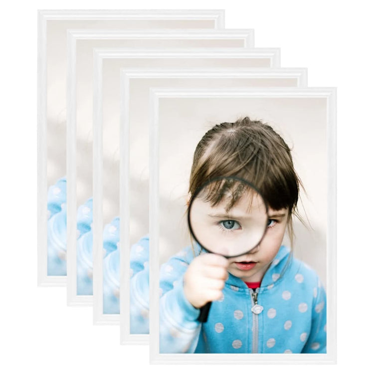 Vidaxl Photo Frames 5 PCS pour le tableau 13x18 cm MDF blanc