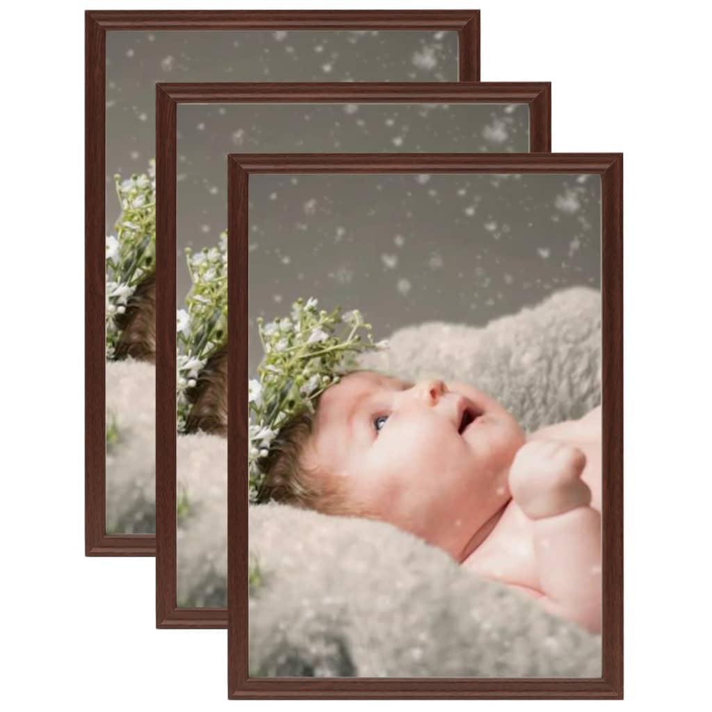 Vidaxl Photo Frames 3 PCS pour le tableau 10x15 cm MDF RED DROD
