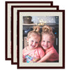 Vidaxl Photo Frames 3 PCS pour le tableau 18x24 cm rouge foncé