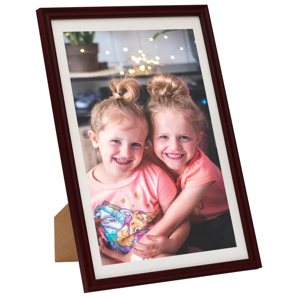 Vidaxl Photo Frames 3 PCS pour le mur ou le tableau 59.4x84 cm rouge foncé