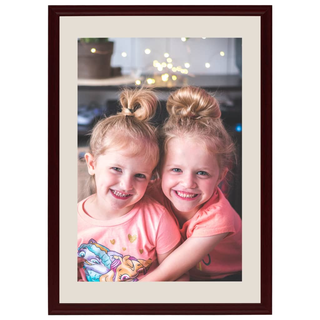 Vidaxl Photo Frames 3 PCS pour le mur ou le tableau 59.4x84 cm rouge foncé