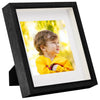 Vidaxl Photo Frames 3 PCS pour 13x13 cm Photo 3D 23x23 cm noir