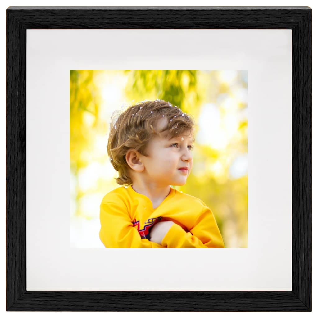 Vidaxl Photo Frames 5 PCS pour 13x13 cm Photo 3D 23x23 cm noir