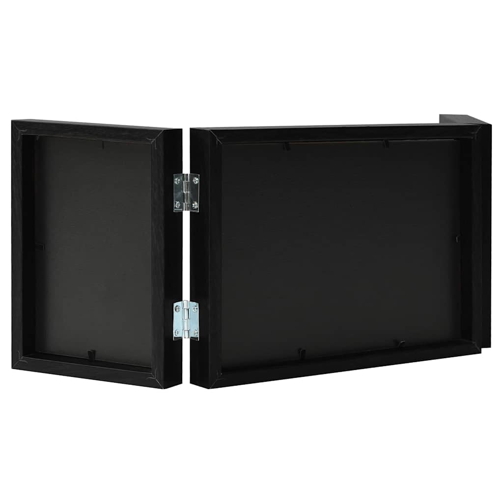 Cadre photo Vidaxl Triptych 22x15 cm + 2x (10x15 cm) noir