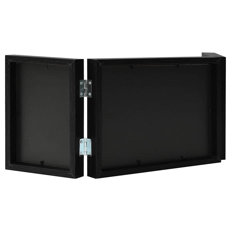 Cadre photo Vidaxl Triptych 22x15 cm + 2x (10x15 cm) noir